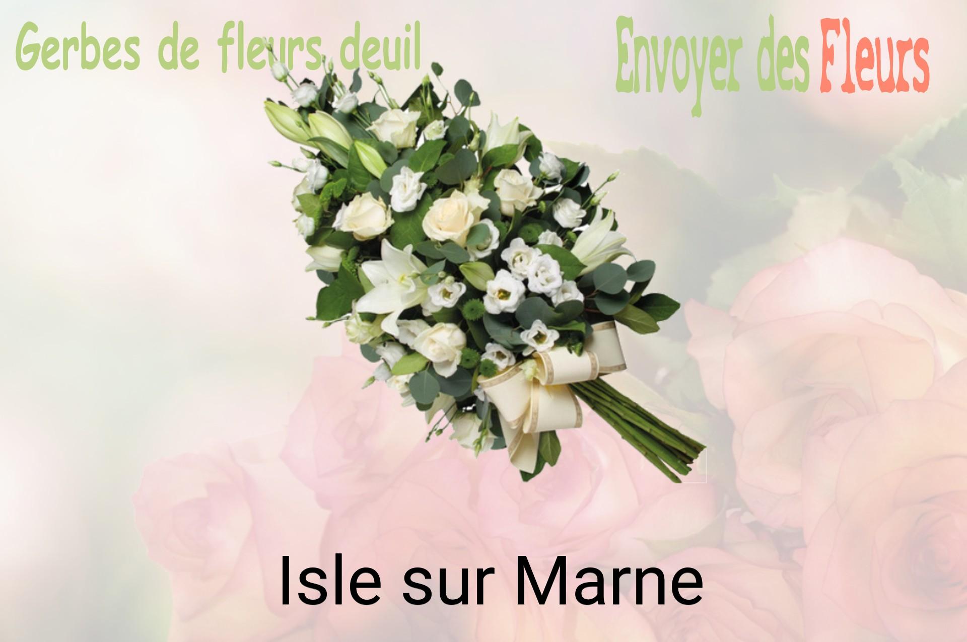 Gerbe de fleurs de deuil livrée à Isle-sur-Marne